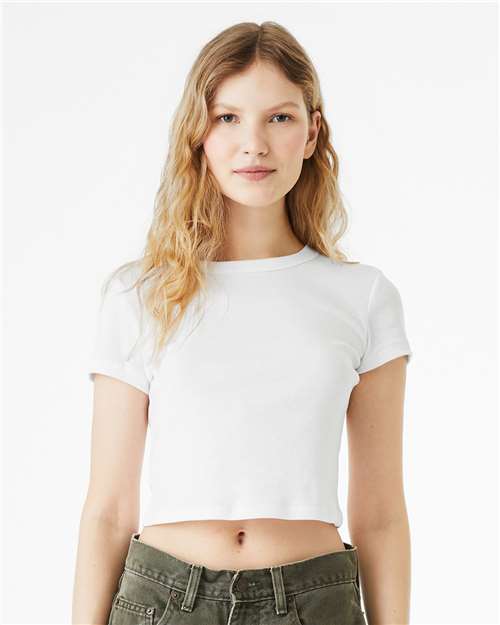 T-shirt court en microcôtes pour femmes - BELLA + CANVAS
