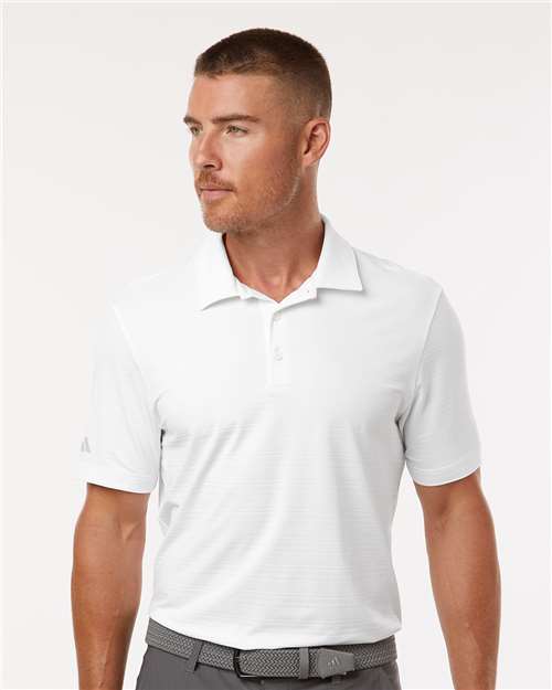 Polo texturé à rayures pour hommes - Adidas