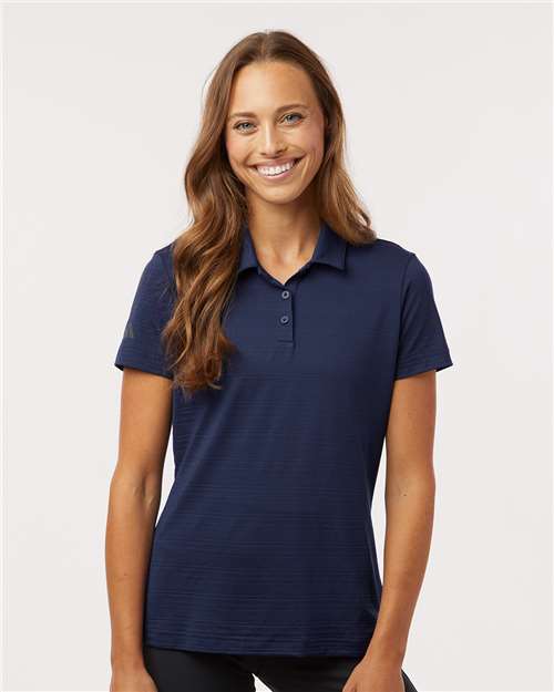 Polo texturé à rayures pour femmes - Adidas