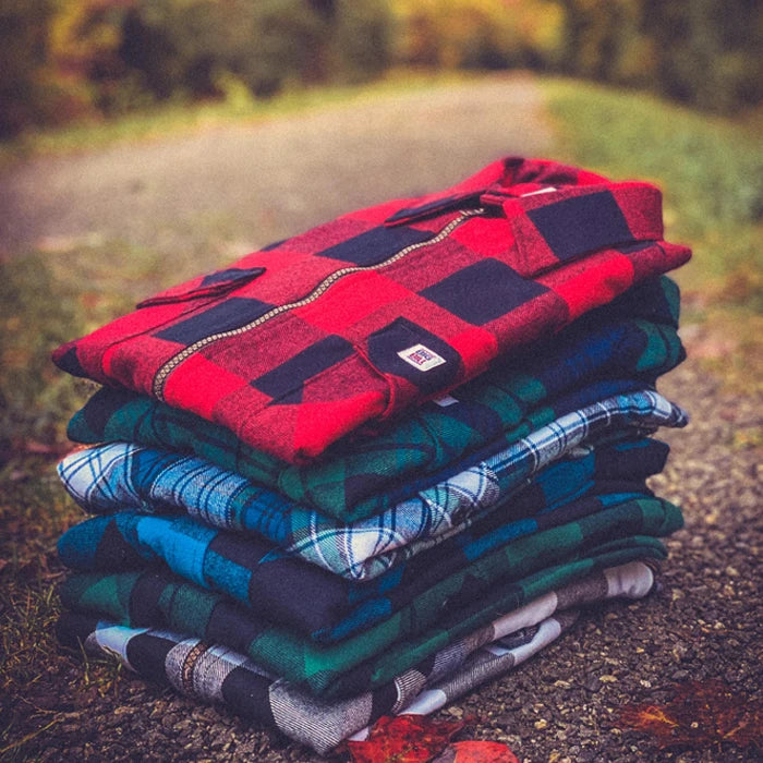 Premium Flannel Work Shirt with Zipper