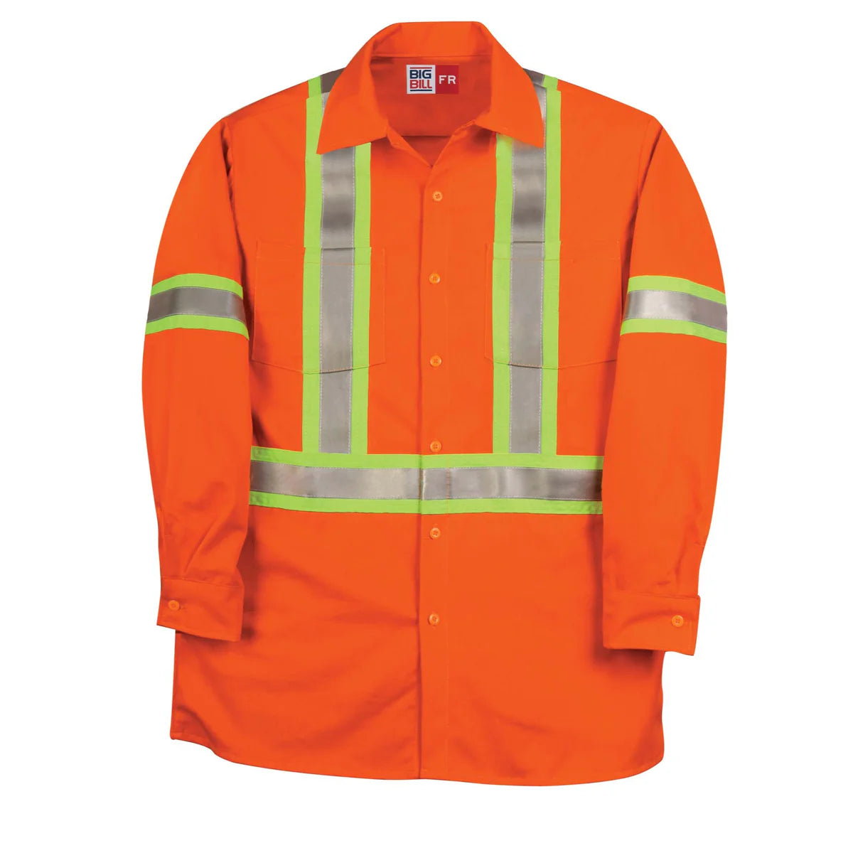 Chemise de Travail Haute Visibilité Ignifuge en Westex® UltraSoft® - Orange - 245US7