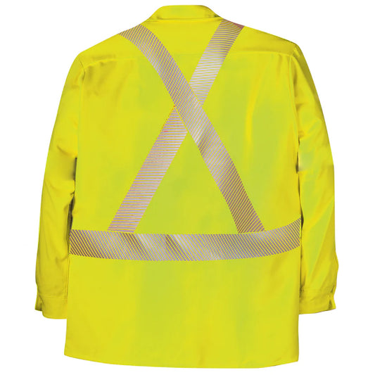 Chemise Haute Visibilité Ignifuge à Boutons - Jaune - 148BDTY7
