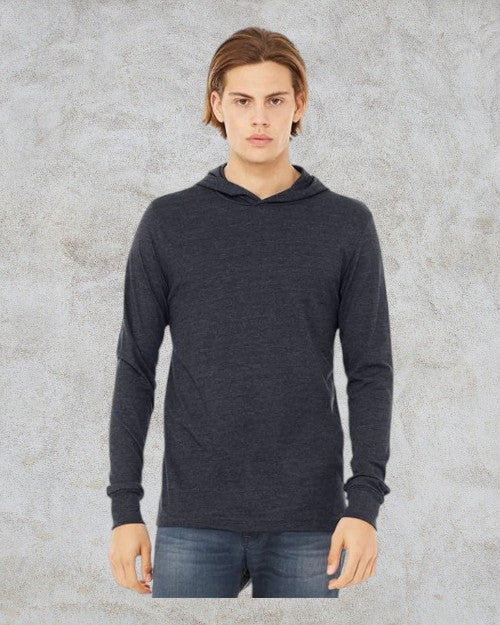 T-shirt Unisexe à manches longues et capuchon en jersey - BELLA + CANVAS