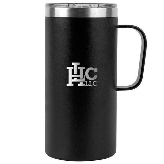 Grande tasse de camping thermos en acier inoxydable avec poignée 20 oz.