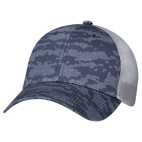 Crossed Cotton Cap / Soft Polyester Mesh