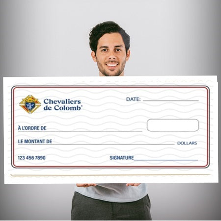 Cheque pour don