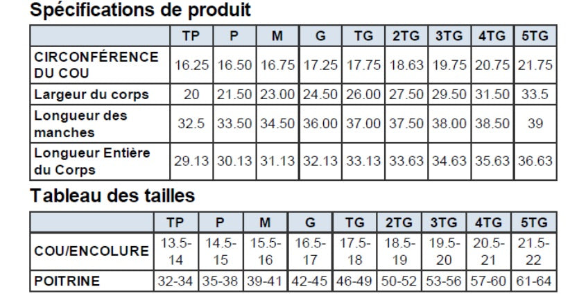 Chemise en sergé à manches longues pour hommes