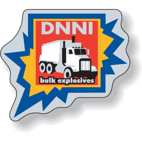 .002 Décalques Formes Spéciales Polyester Argent Mat / adhésif haute performance pour usage extérieur (1 à 4 pouces carrés) Quadrichromie et blanc