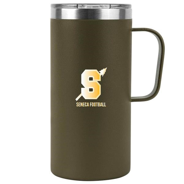 Grande tasse de camping thermos en acier inoxydable avec poignée 20 oz.