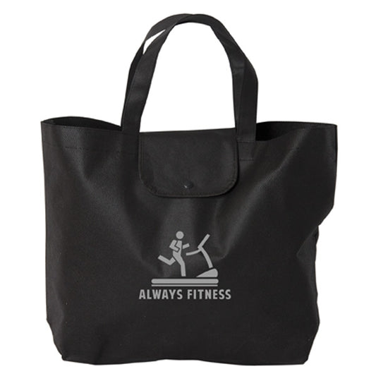 Go-time foldable tote bag in non-woven polypropylene