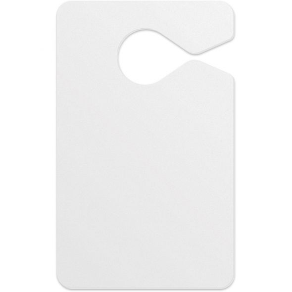 .020 vignettes de stationnement vinyle blanc (2.4" x 3.9") - Non imprimé