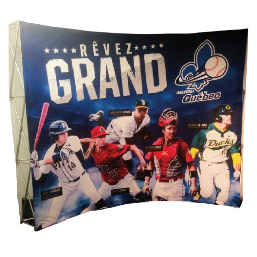 KIOSQUE VELCRO POP-UP - COURBÉ 10'