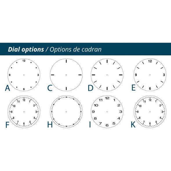 Horloge murale sur mesure Aluma-Tech quadrichromie