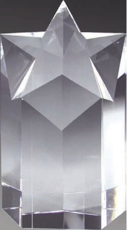 Trophée en cristal CRY57 4¼”x 8”