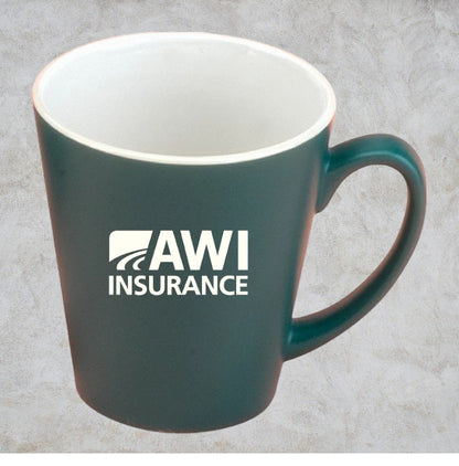 Tasse en céramique funnel fini mat 12 oz. - M2011 - Liquidation !!