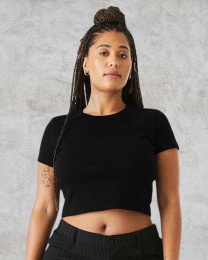 T-shirt court en microcôtes pour femmes - BELLA + CANVAS