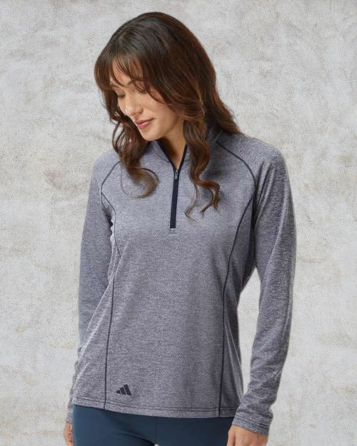 Chandail à glissière un quart teinté à intervalles pour femmes - Adidas