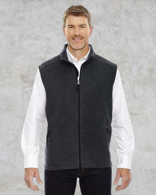 Veste molletonnée sans manches Journey à torse long - CORE365