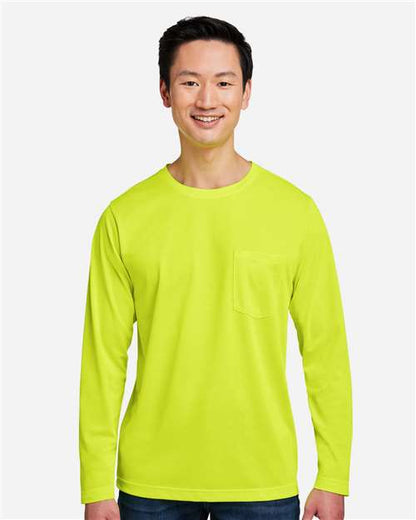 T-shirt manches longues avec poche, protection antiaccrocs et antisalissures unisexe - Harriton