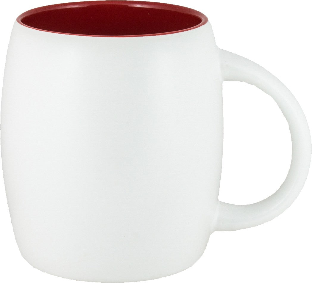 Tasse en céramique en forme de baril Rainier 14 oz / 398ml - M1889