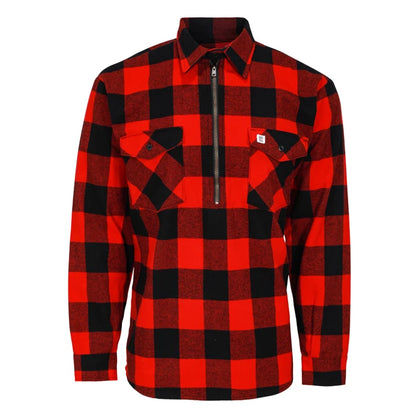 Premium Flannel Work Shirt with Zipper 
