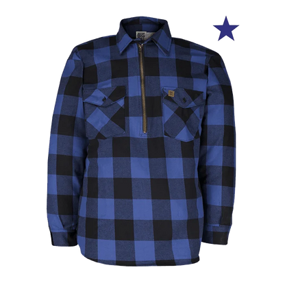 Premium Flannel Work Shirt with Zipper 