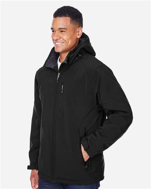 Manteau soft shell isolée collée en polaire à trois couches avec capuchon amovible Glacier - North End