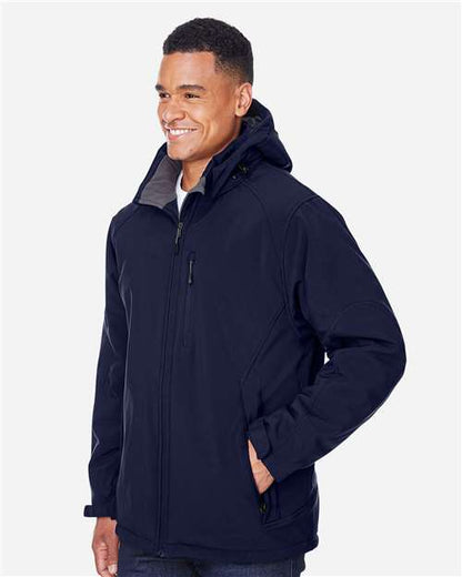 Manteau soft shell isolée collée en polaire à trois couches avec capuchon amovible Glacier - North End