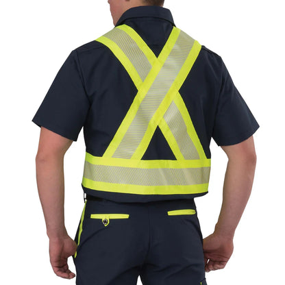 Chemise en Tissu Anti-Déchirure à Manches Courtes Haute Visibilité - 134HVP