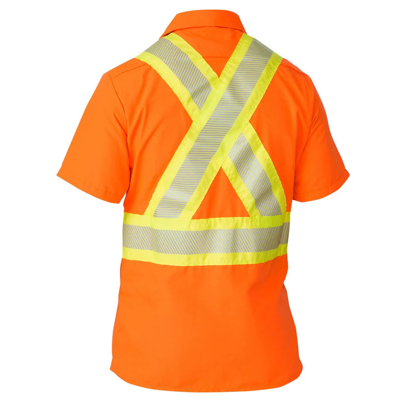 Chemise en Tissu Anti-Déchirure à Manches Courtes Haute Visibilité - 134HVP