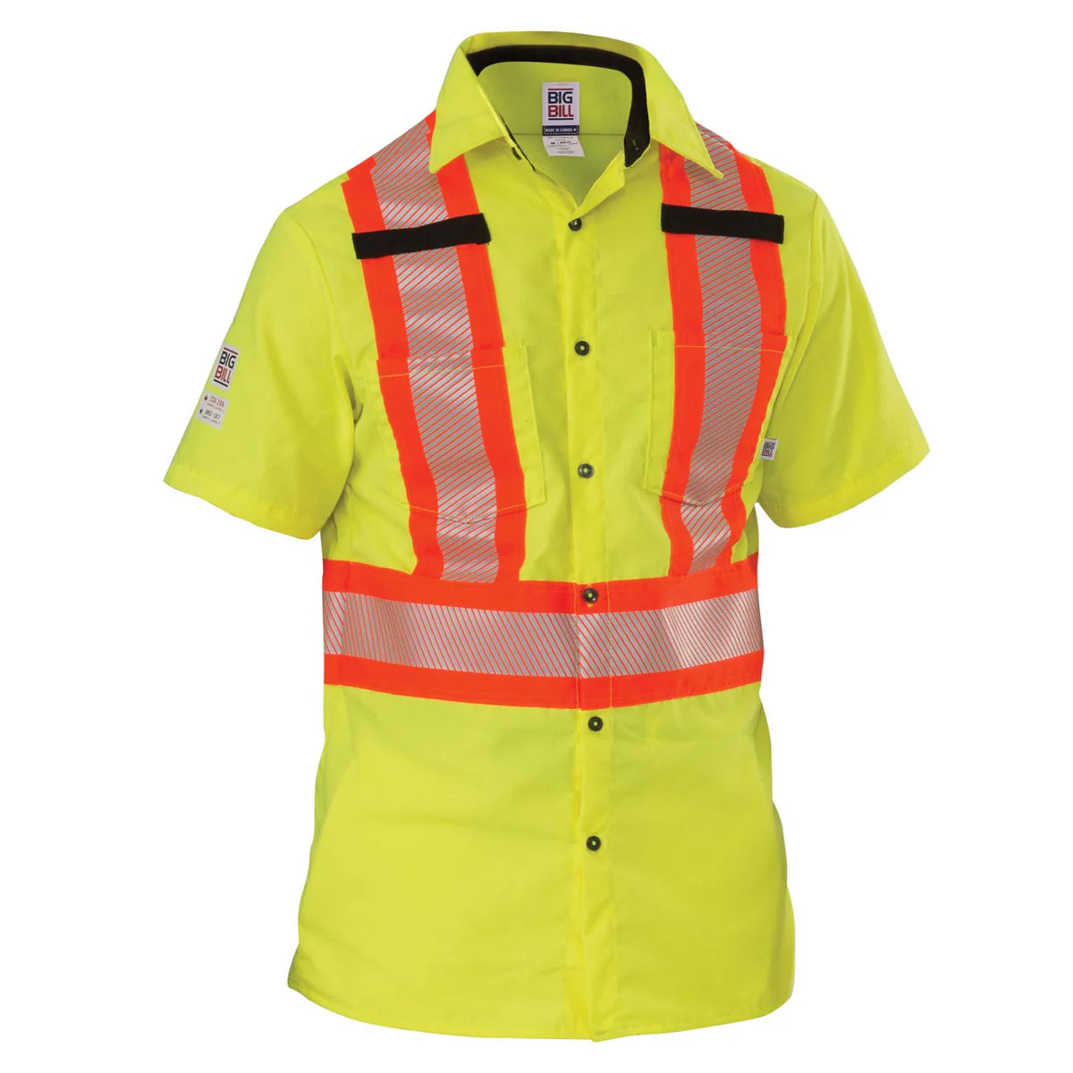 Chemise en Tissu Anti-Déchirure à Manches Courtes Haute Visibilité - 134HVP