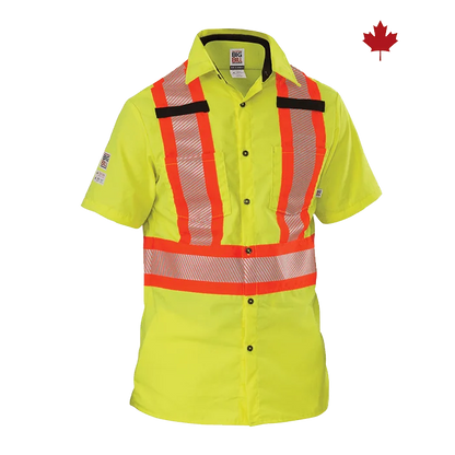 High Visibility Short Sleeve Ripstop Shirt 