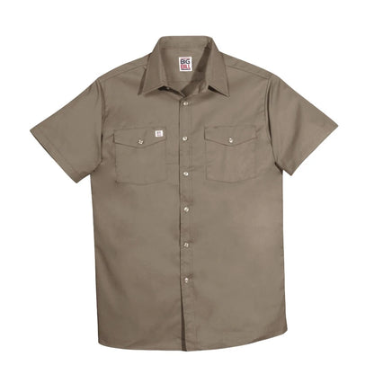 Short Sleeve Button Down Work Shirt 137
