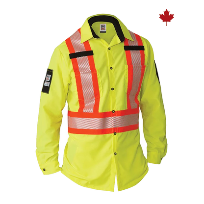 High Visibility Long Sleeve Ripstop Shirt