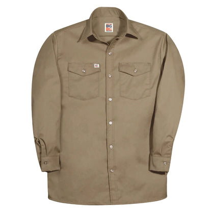 Long Sleeve Button Down Work Shirt 