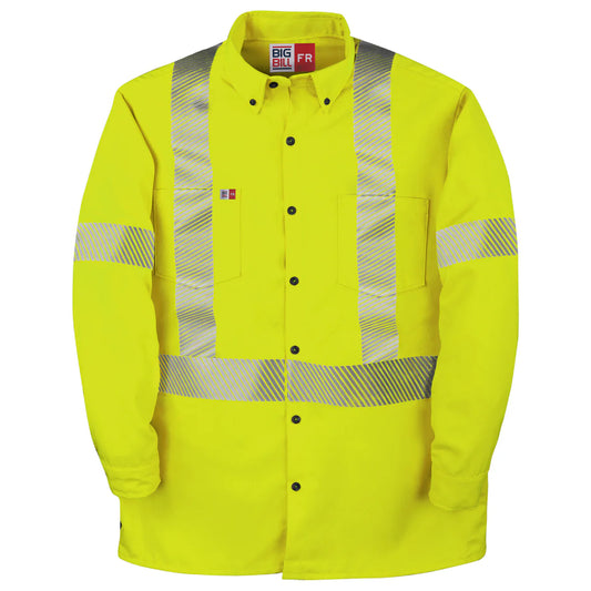 Chemise Haute Visibilité Ignifuge à Boutons - Jaune - 148BDTY7