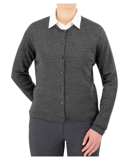 Cardigan pour femme en similicachemire avec col rond