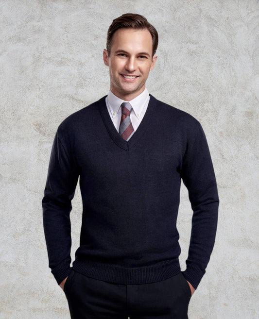 Chandail à manches longues avec col en V