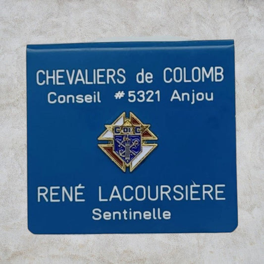 3rd degree officer identity plate