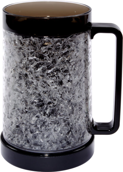 16oz / 473ml double-walled translucent PS freezable bock.