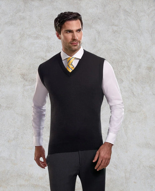 Gilet en similicachemire avec col en V