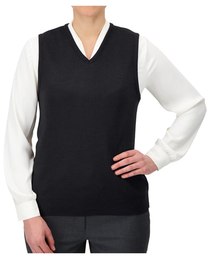 Gilet pour femme en similicachemire avec col en V
