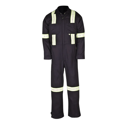 Couvre-Tout de Travail Industriel 100% Coton avec Bandes Réfléchissantes  414VBF