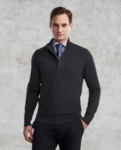 Chandail à glissière un quart pour homme