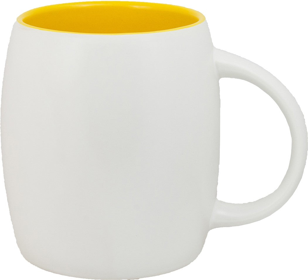 Tasse en céramique en forme de baril Rainier 14 oz / 398ml - M1889
