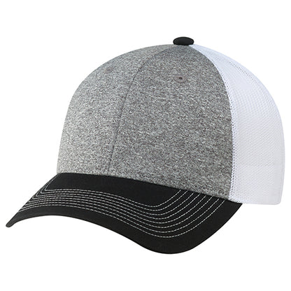 Cotton Cross / Polyester Heather / Polyester Mesh Cap