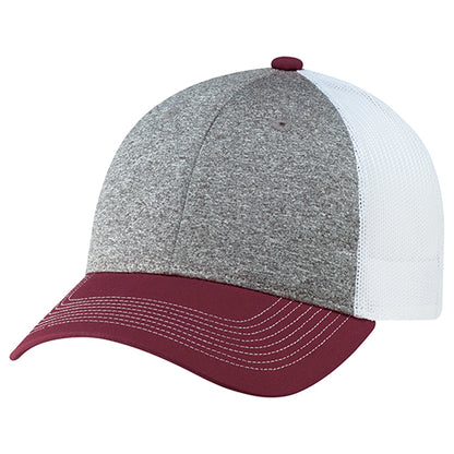 Cotton Cross / Polyester Heather / Polyester Mesh Cap