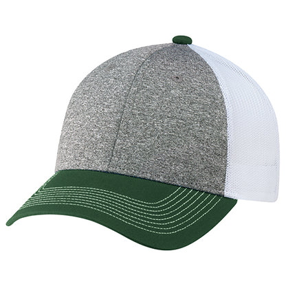Cotton Cross / Polyester Heather / Polyester Mesh Cap