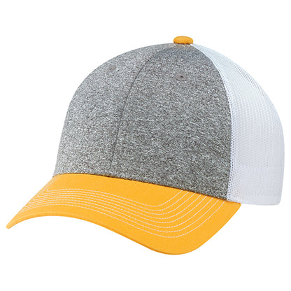 Cotton Cross / Polyester Heather / Polyester Mesh Cap