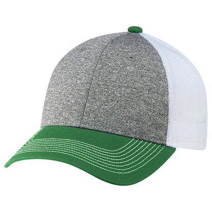 Cotton Cross / Polyester Heather / Polyester Mesh Cap